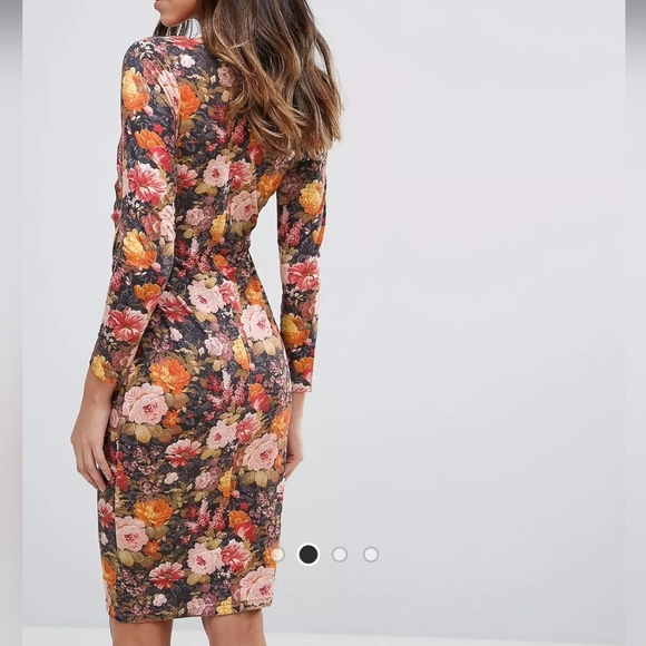 ASOS Vesper long sleeve floral dress - Picture 2 of 6